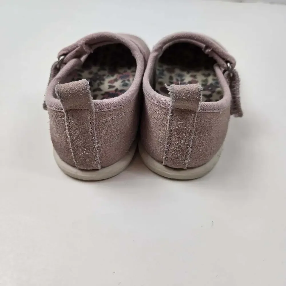 Zara Kids Pink Suede  Mary Jane Shoes Size 22 (6 US)